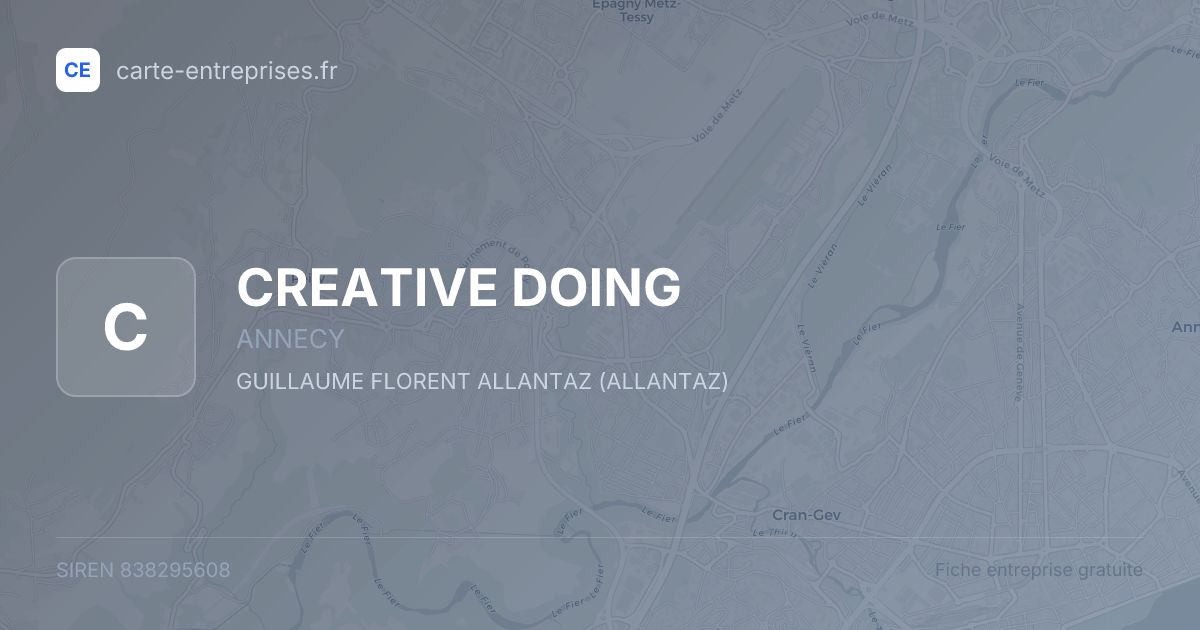 CREATIVE DOING — 838295608 — fiche entreprise