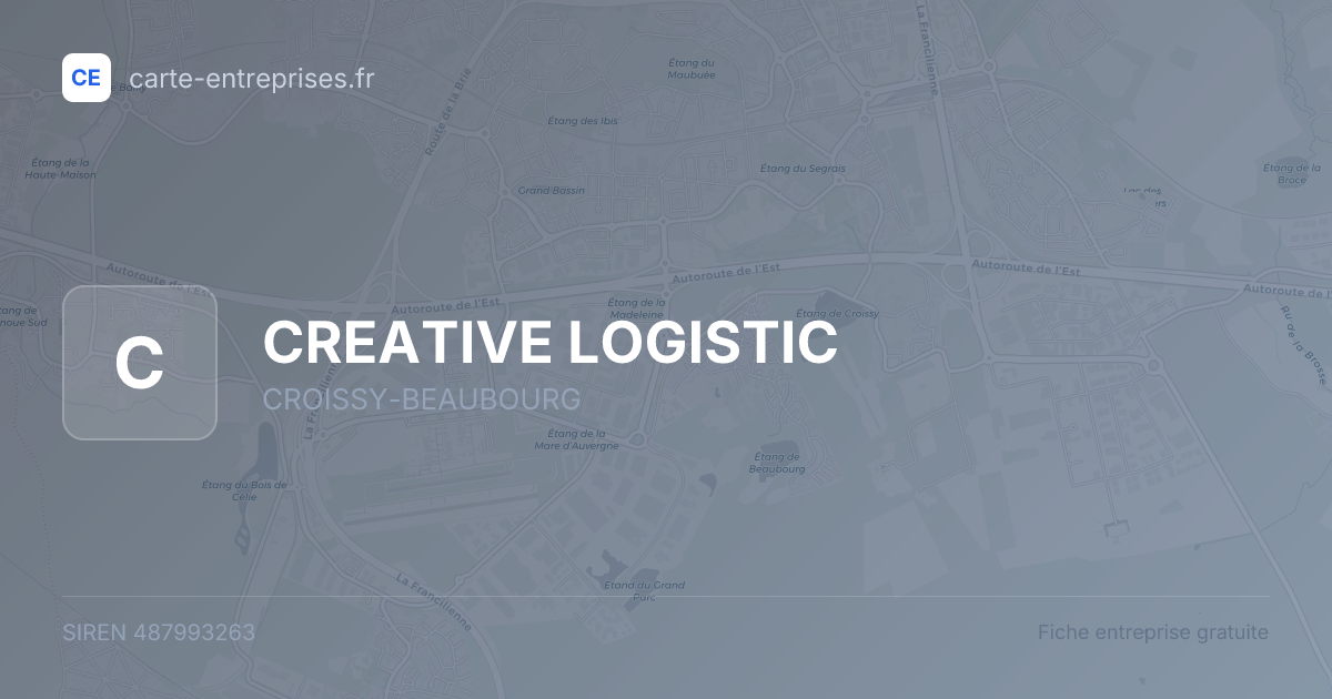CREATIVE LOGISTIC — 487993263 — fiche entreprise
