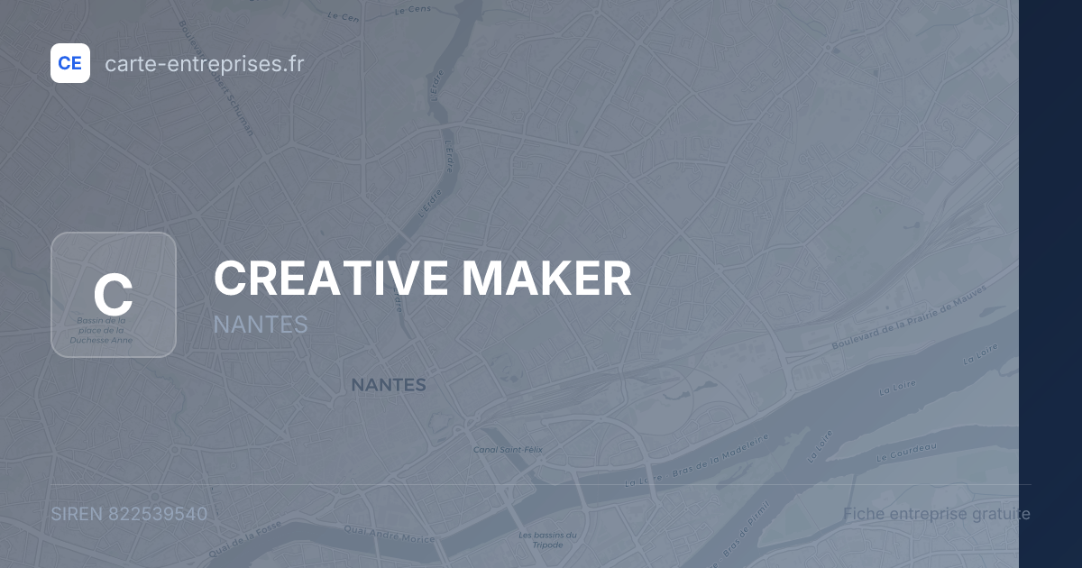 CREATIVE MAKER — 822539540 — fiche entreprise