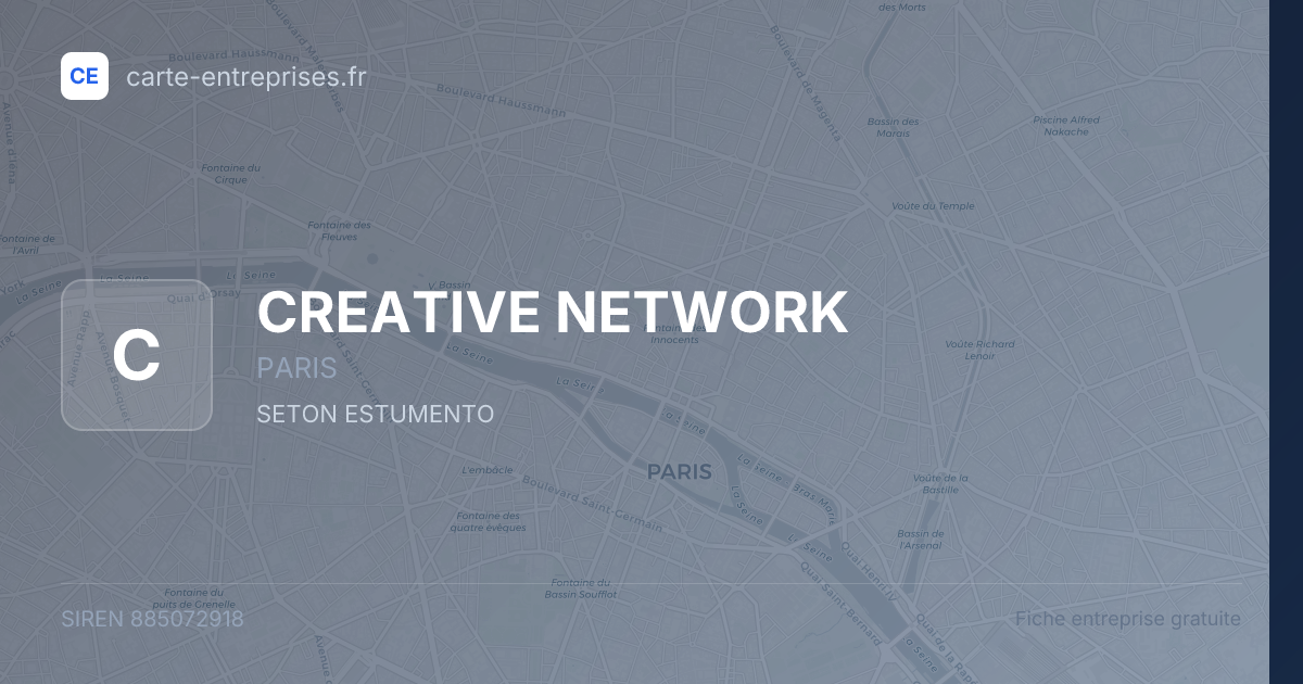 CREATIVE NETWORK — 885072918 — fiche entreprise