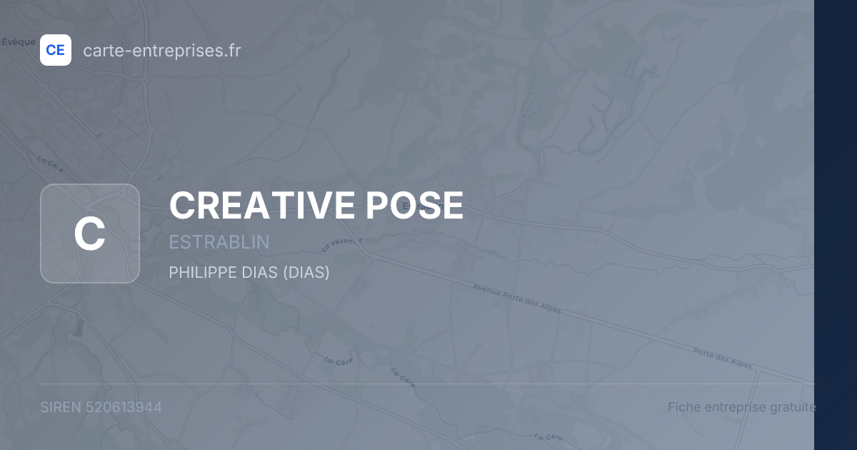 CREATIVE POSE — 520613944 — fiche entreprise
