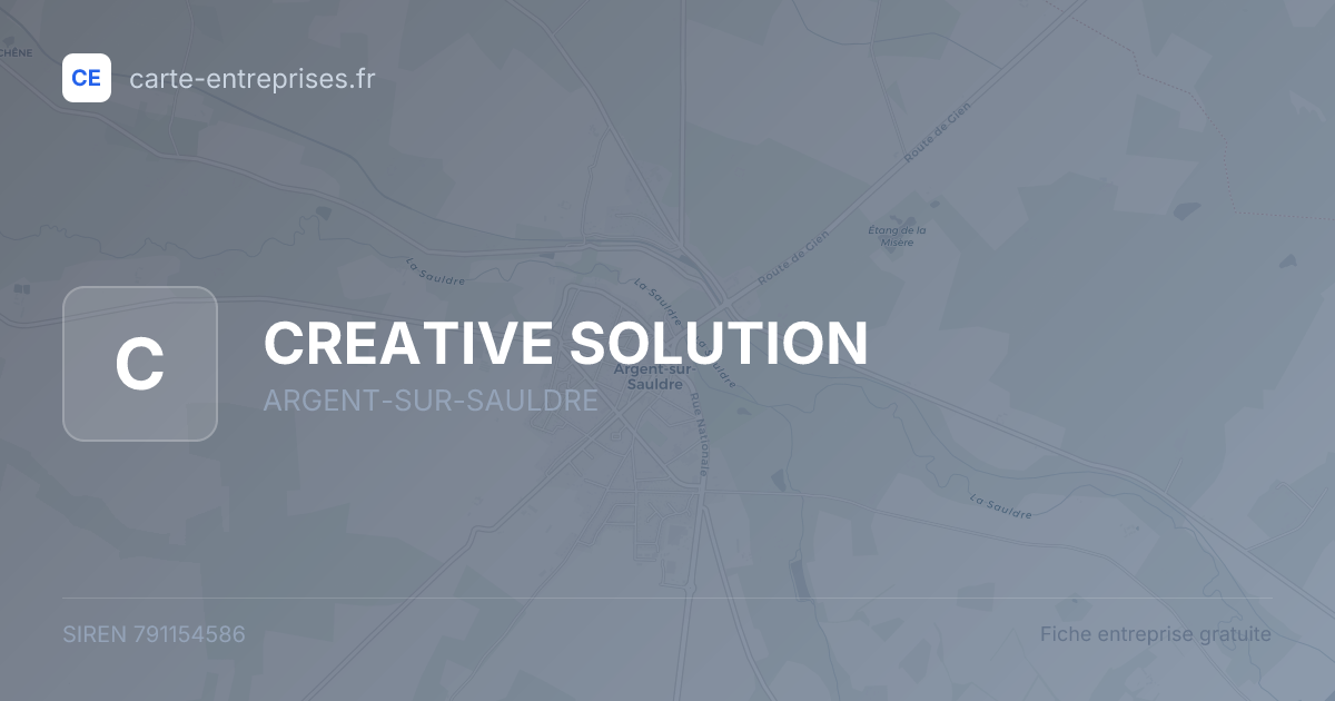 CREATIVE SOLUTION — 791154586 — fiche entreprise
