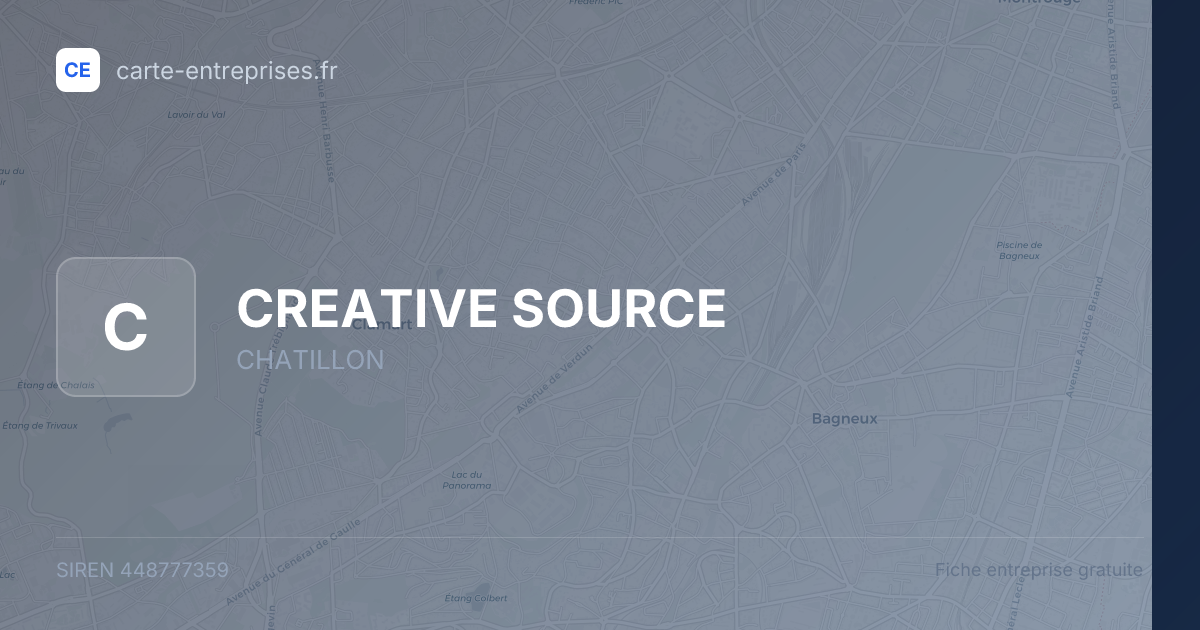 CREATIVE SOURCE — 448777359 — fiche entreprise