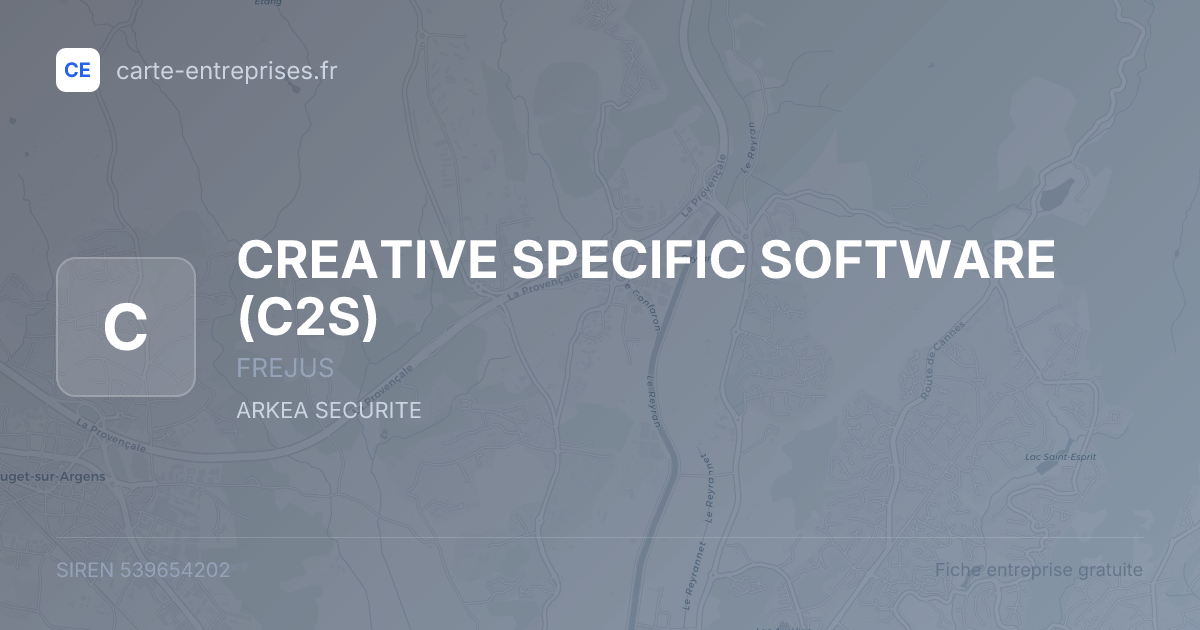 CREATIVE SPECIFIC SOFTWARE (C2S) — 539654202 — fiche entreprise