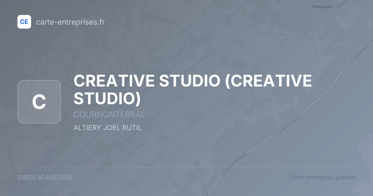 CREATIVE STUDIO — 904682689 — fiche entreprise