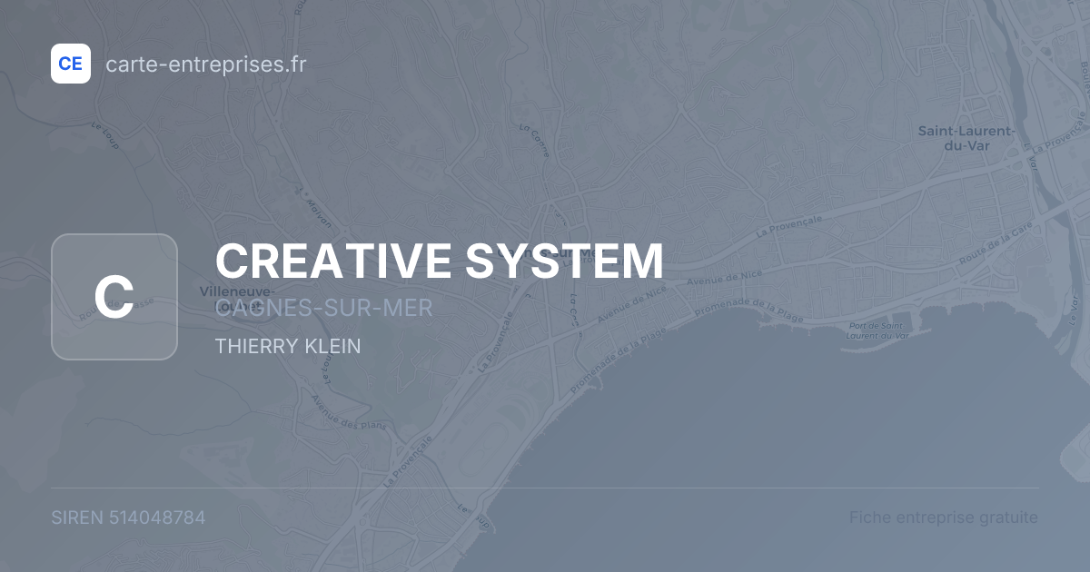 CREATIVE SYSTEM — 514048784 — fiche entreprise