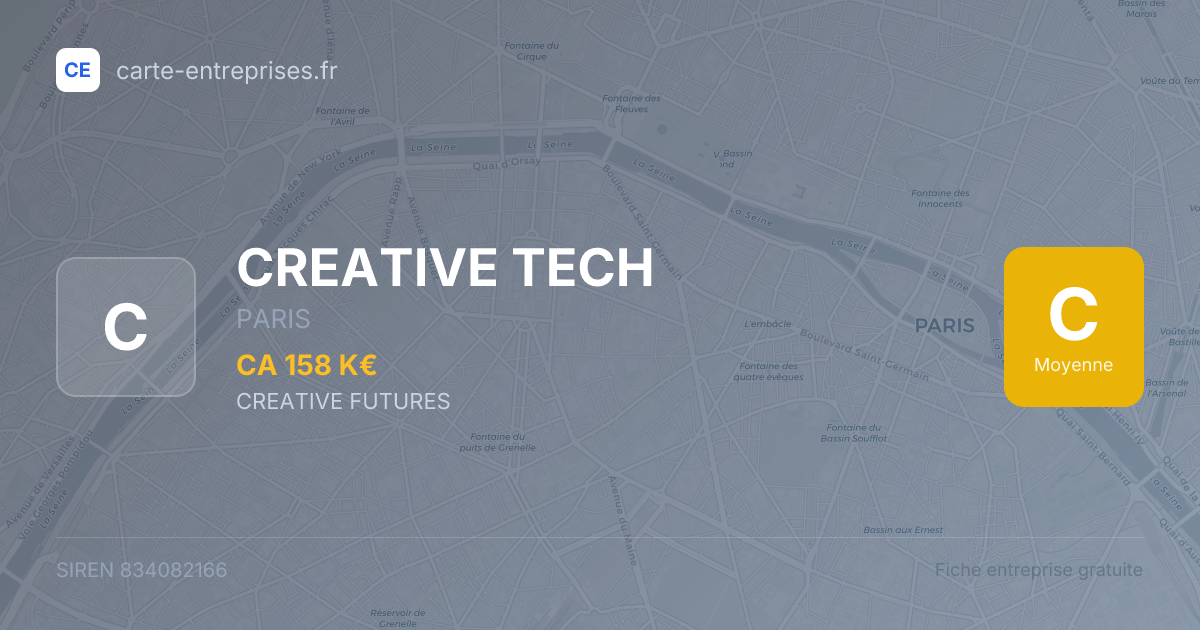 CREATIVE TECH — 834082166 — fiche entreprise