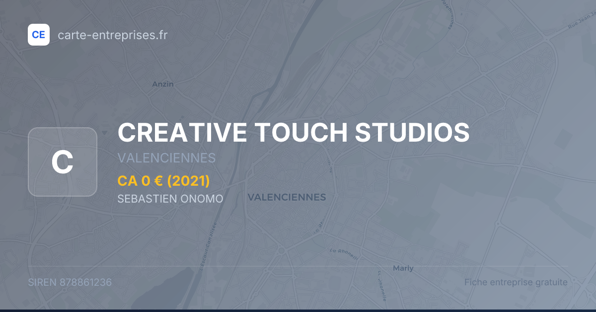 CREATIVE TOUCH STUDIOS — 878861236 — fiche entreprise