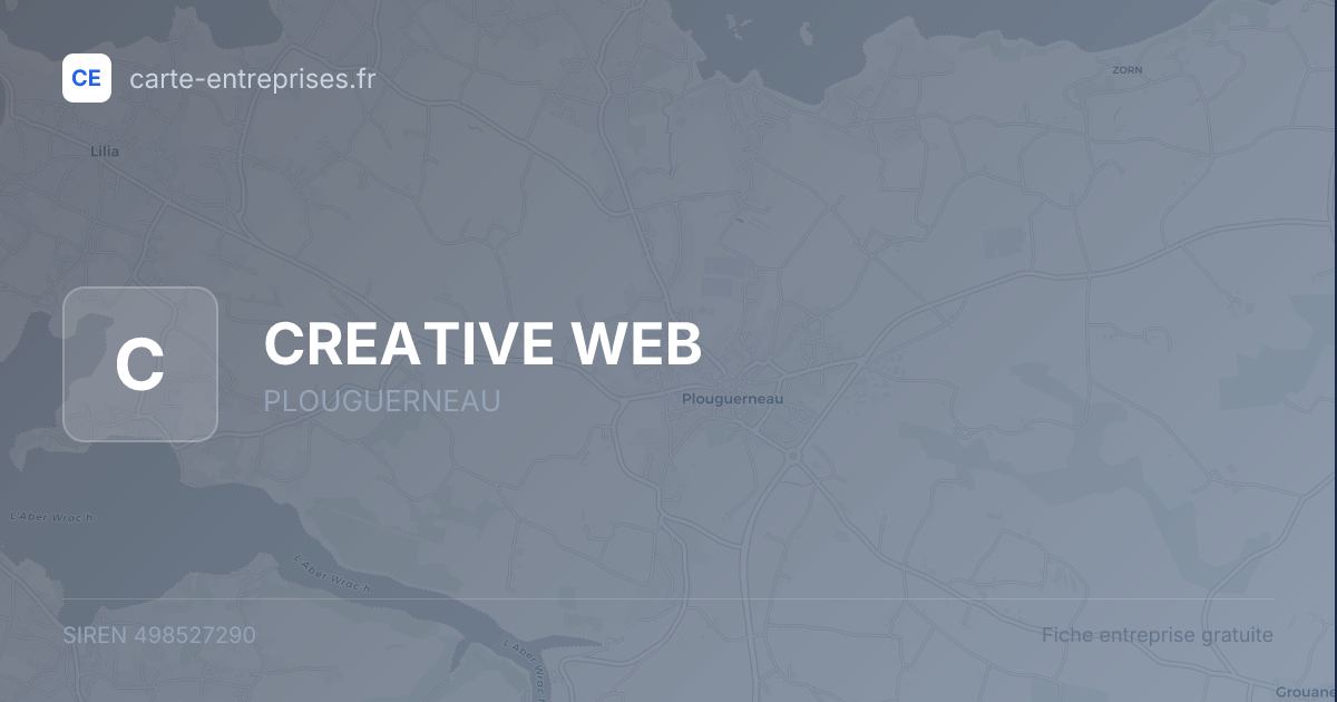CREATIVE WEB — 498527290 — fiche entreprise