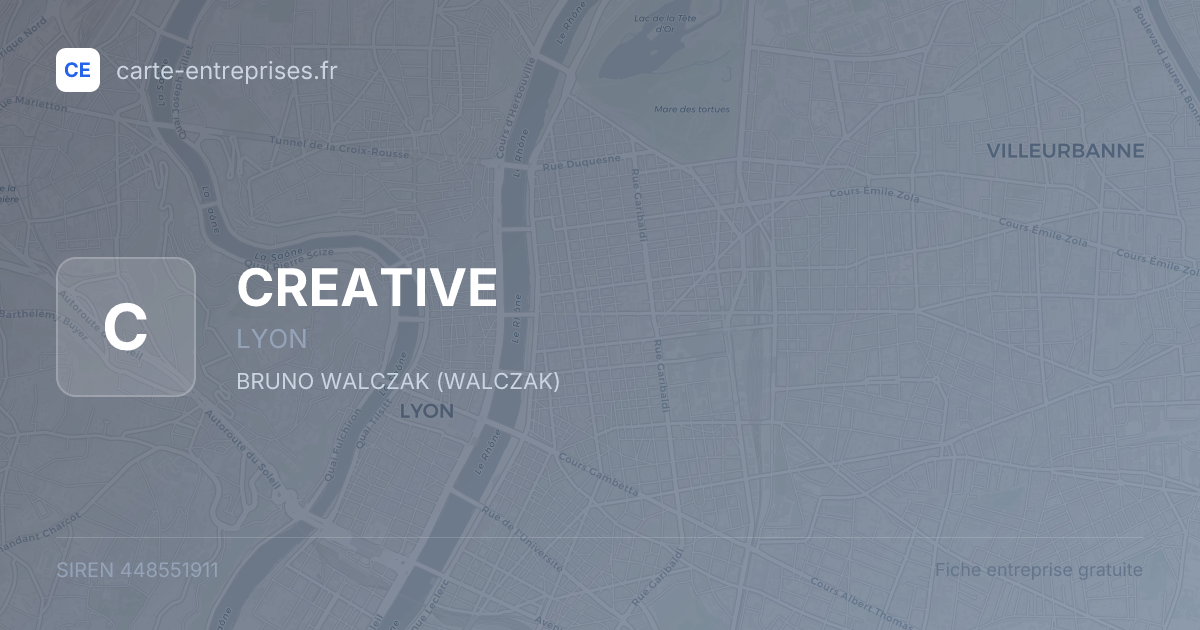 CREATIVE — 448551911 — fiche entreprise