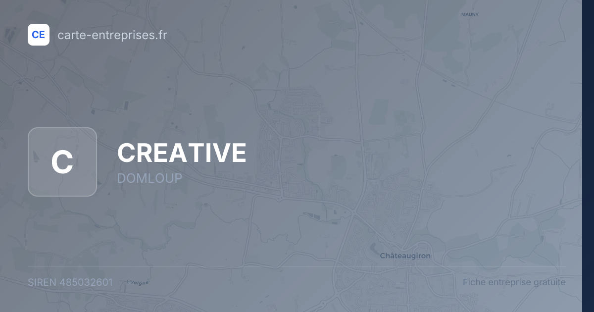 CREATIVE — 485032601 — fiche entreprise
