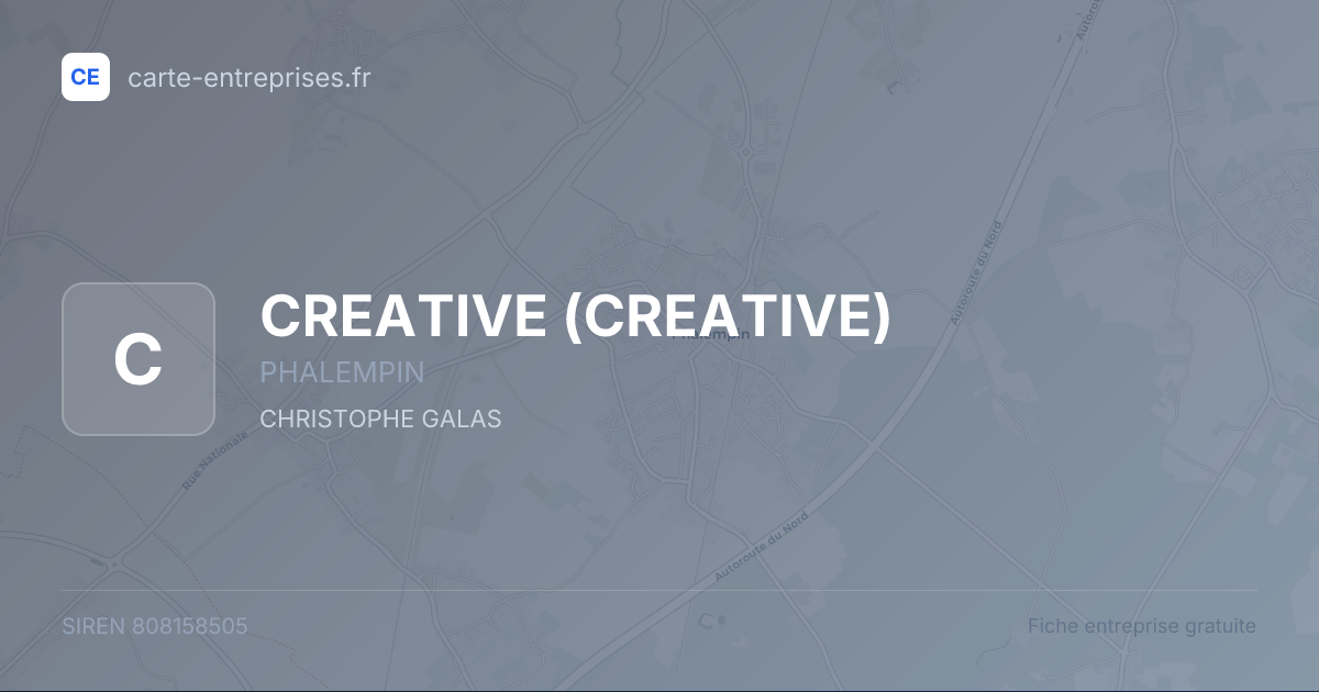 CREATIVE — 808158505 — fiche entreprise