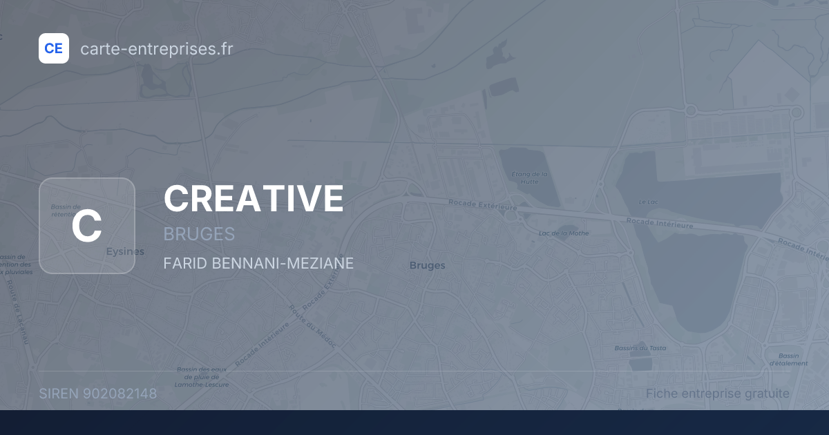 CREATIVE — 902082148 — fiche entreprise