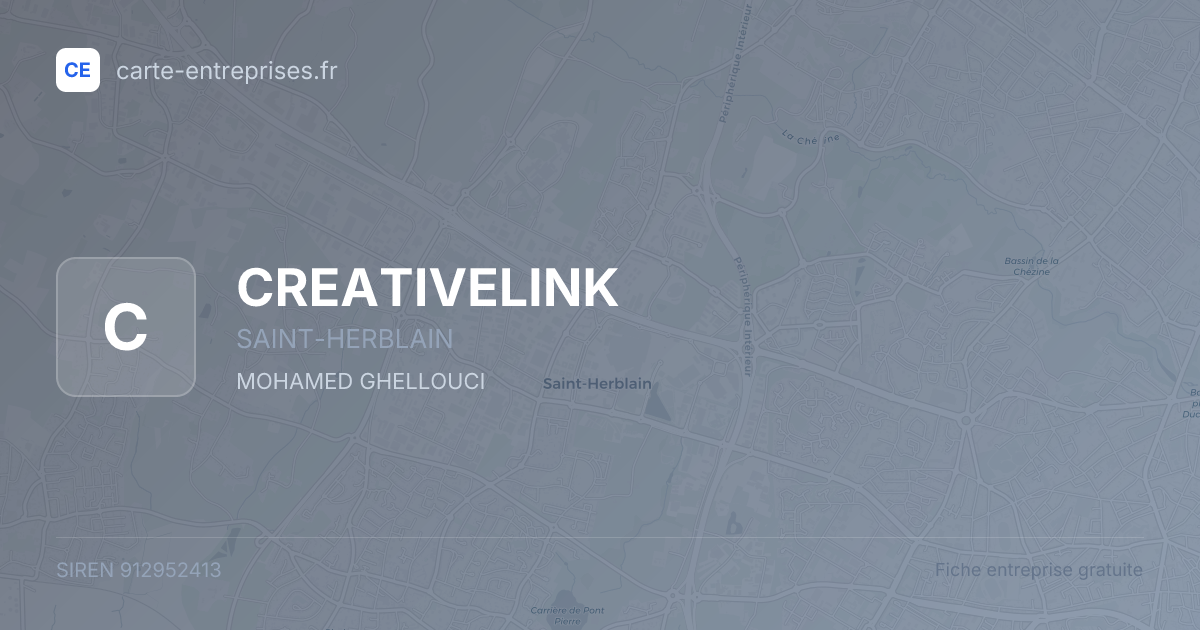 CREATIVELINK — 912952413 — fiche entreprise