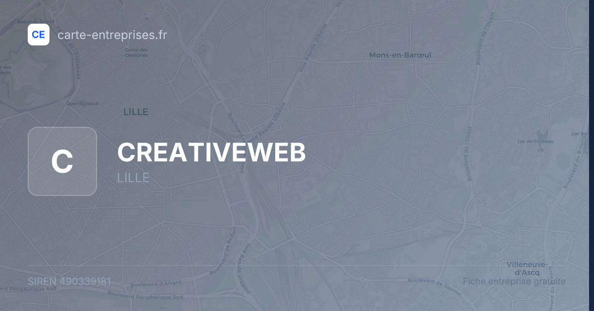 CREATIVEWEB — 490339181 — fiche entreprise
