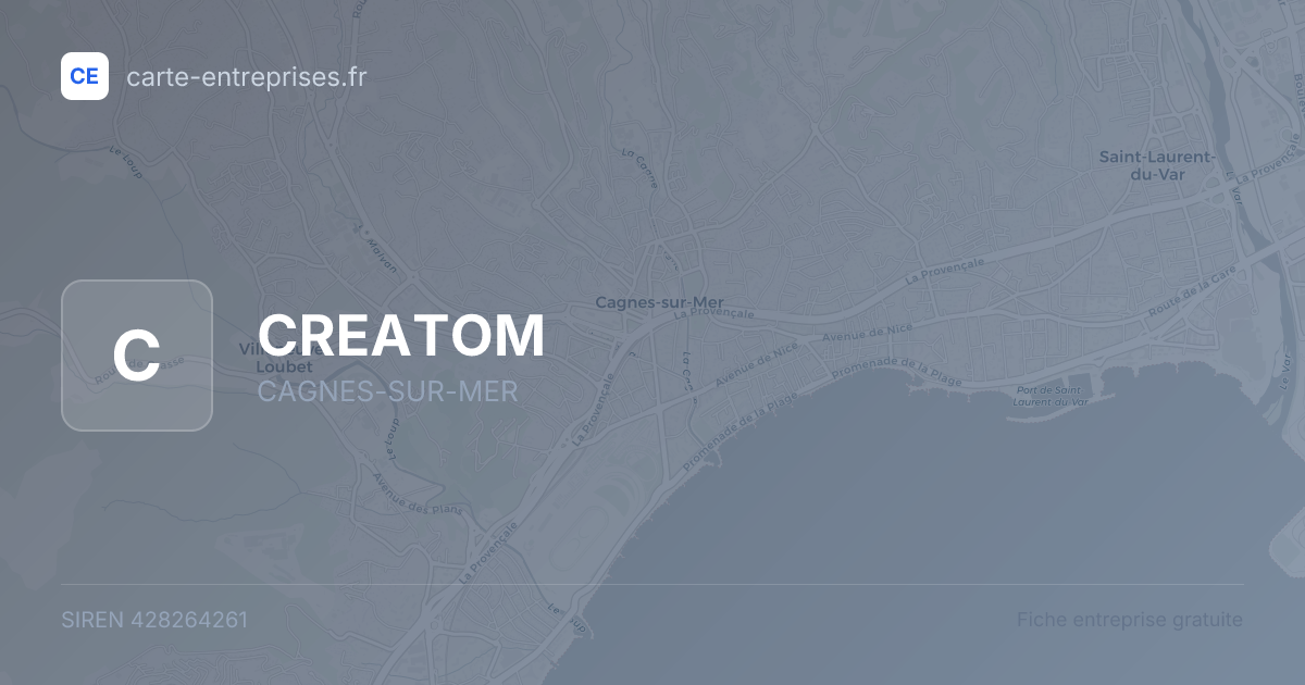 CREATOM — 428264261 — fiche entreprise