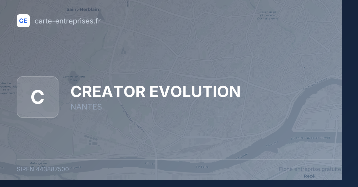 CREATOR EVOLUTION — 443887500 — fiche entreprise