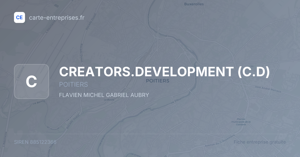CREATORS.DEVELOPMENT (C.D) — 885122366 — fiche entreprise