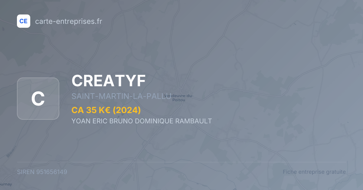 CREATYF — 951656149 — fiche entreprise