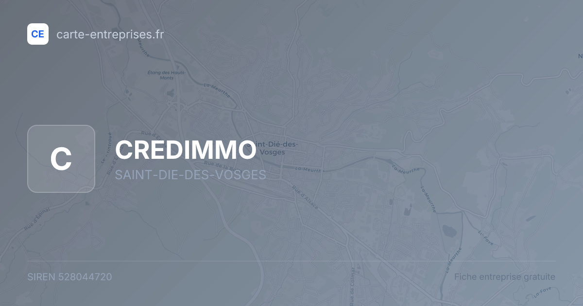 CREDIMMO — 528044720 — fiche entreprise