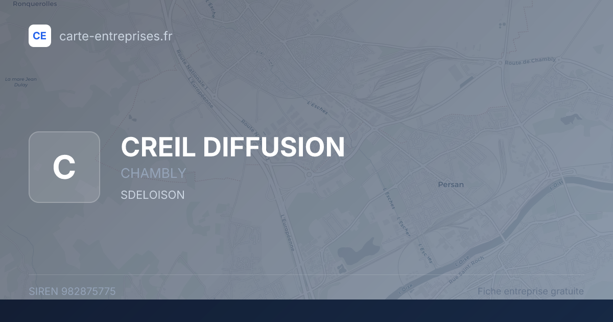 CREIL DIFFUSION — 982875775 — fiche entreprise