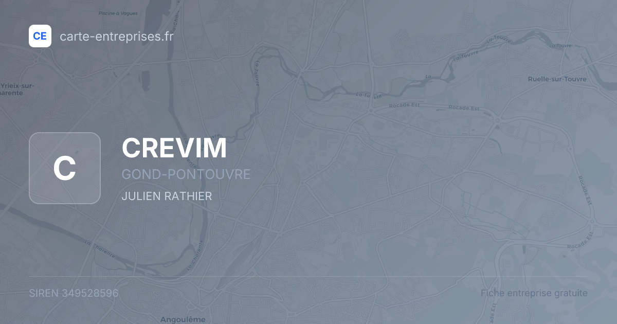 CREVIM — 349528596 — fiche entreprise