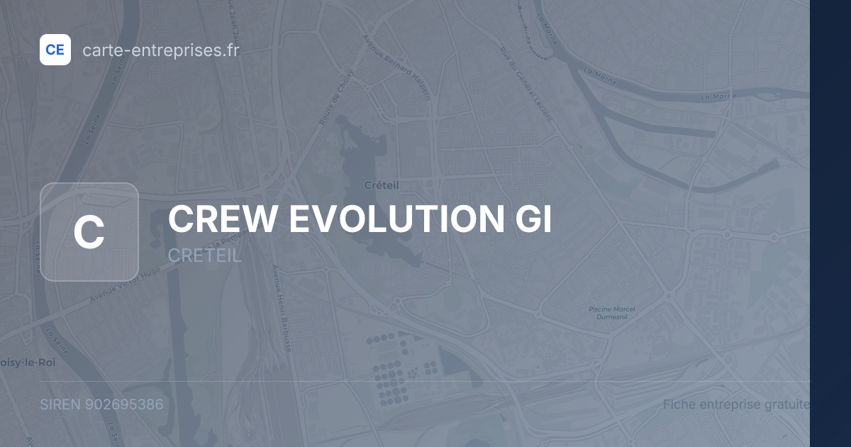 CREW EVOLUTION GI — 902695386 — fiche entreprise