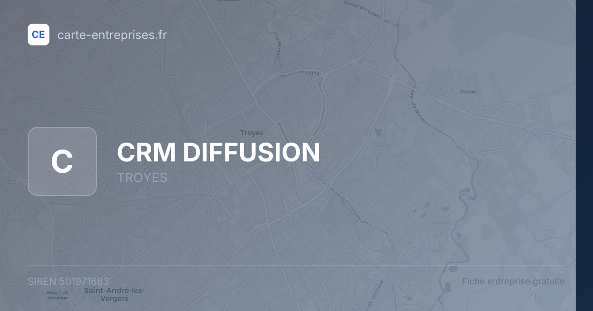 CRM DIFFUSION — 501971683 — fiche entreprise
