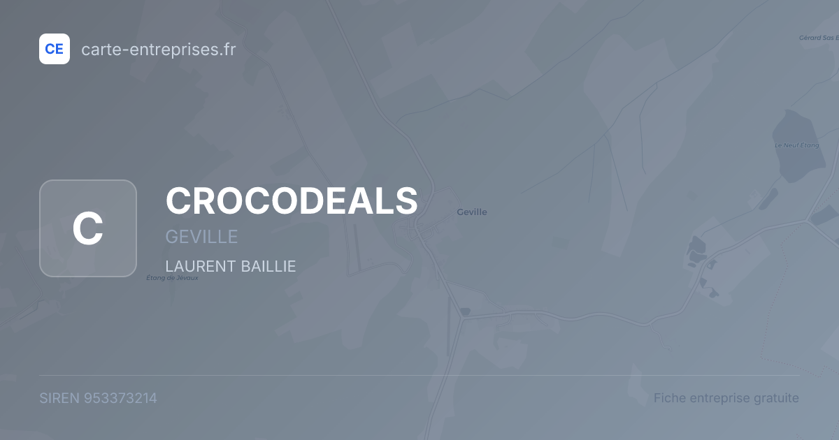 CROCODEALS — 953373214 — fiche entreprise