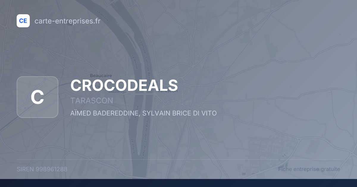 CROCODEALS — 998961288 — fiche entreprise