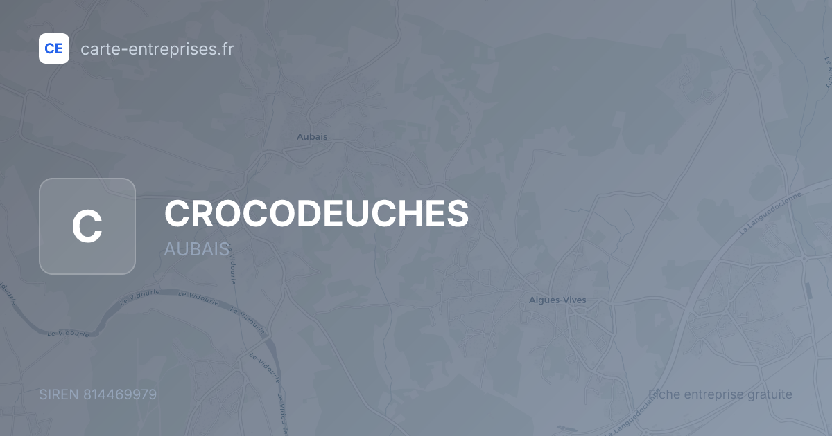 CROCODEUCHES — 814469979 — fiche entreprise