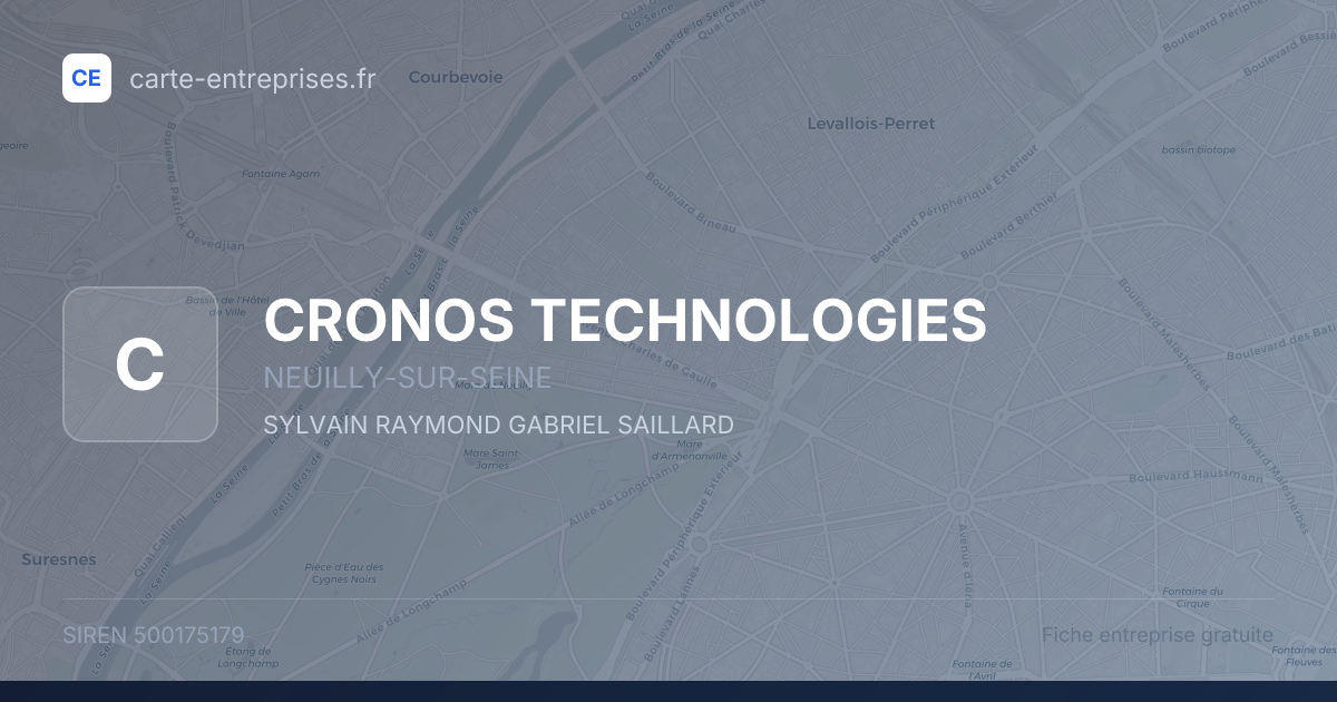 CRONOS TECHNOLOGIES — 500175179 — fiche entreprise