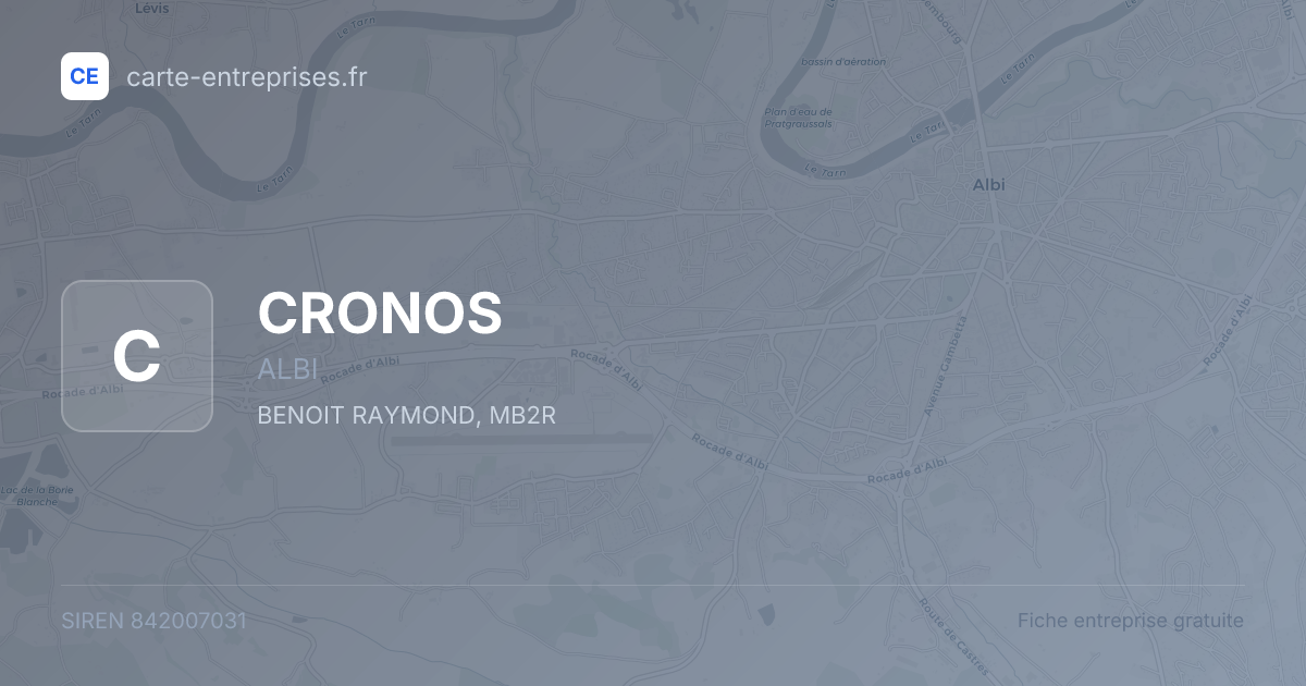 CRONOS — 842007031 — fiche entreprise