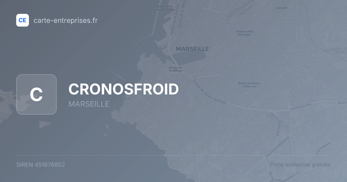 CRONOSFROID — 451676852 — fiche entreprise