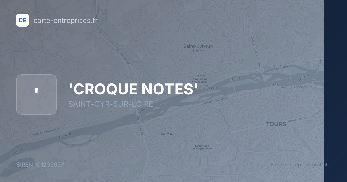 'CROQUE NOTES' — 101205607 — fiche entreprise
