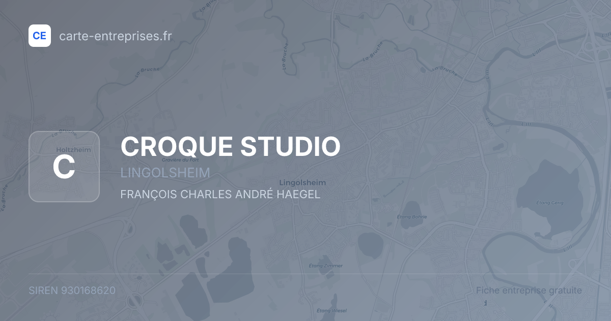 CROQUE STUDIO — 930168620 — fiche entreprise