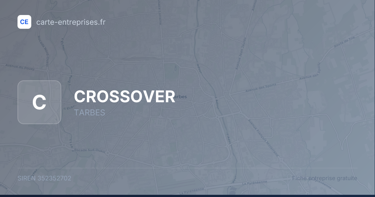 CROSSOVER — 352352702 — fiche entreprise
