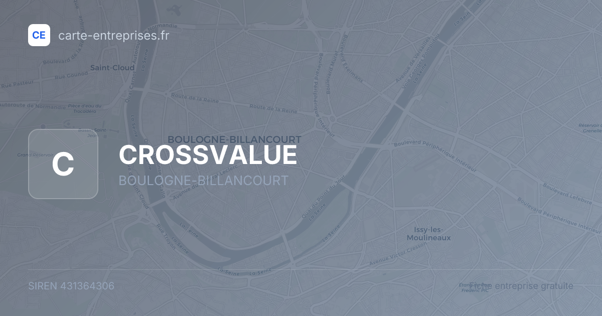 CROSSVALUE — 431364306 — fiche entreprise