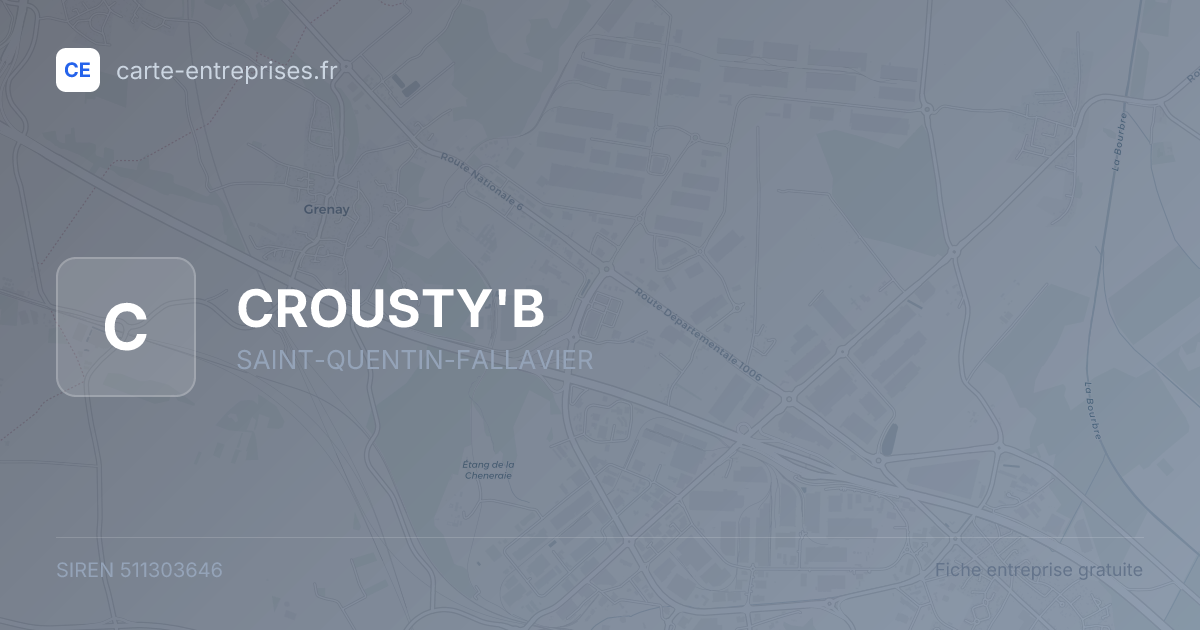 CROUSTY'B — 511303646 — fiche entreprise