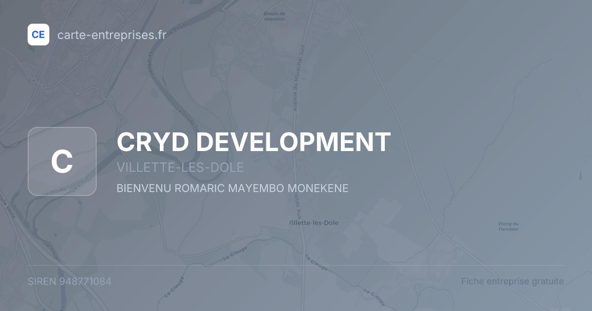 CRYD DEVELOPMENT — 948771084 — fiche entreprise
