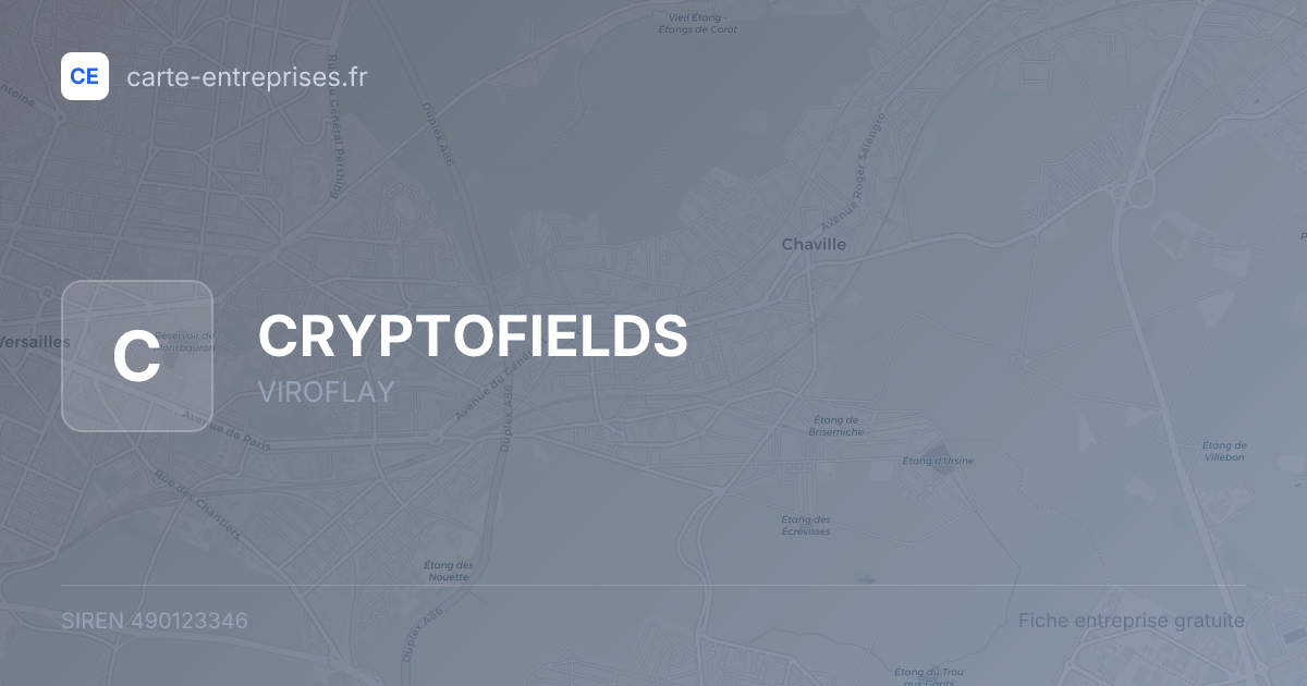 CRYPTOFIELDS — 490123346 — fiche entreprise