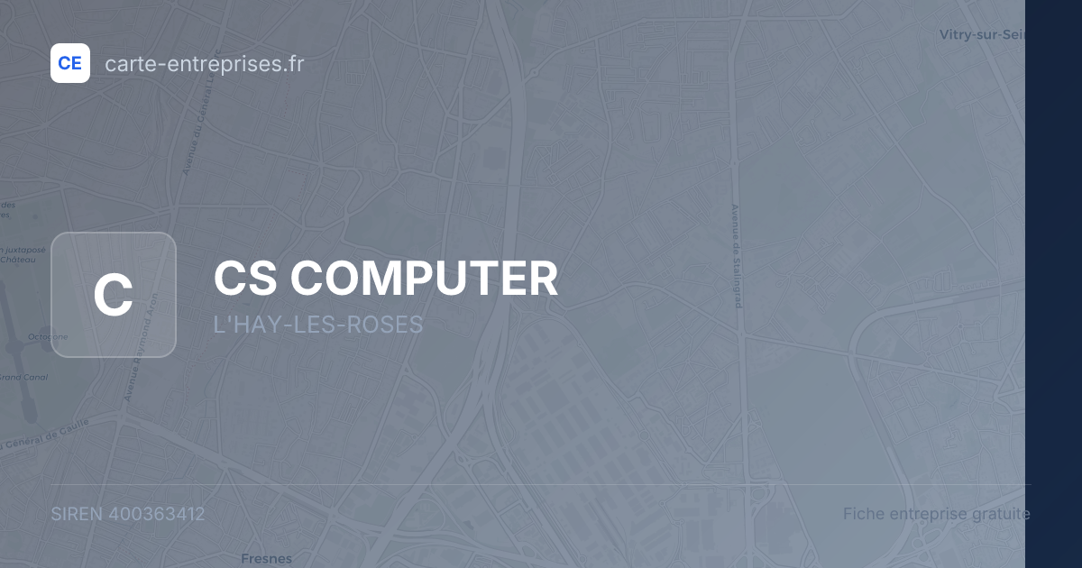 CS COMPUTER — 400363412 — fiche entreprise