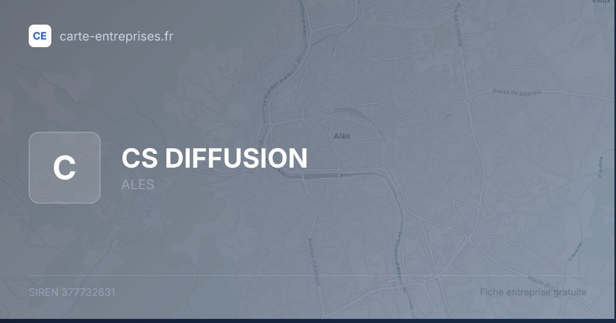 CS DIFFUSION — 377732631 — fiche entreprise