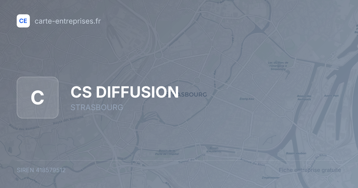 CS DIFFUSION — 418579512 — fiche entreprise