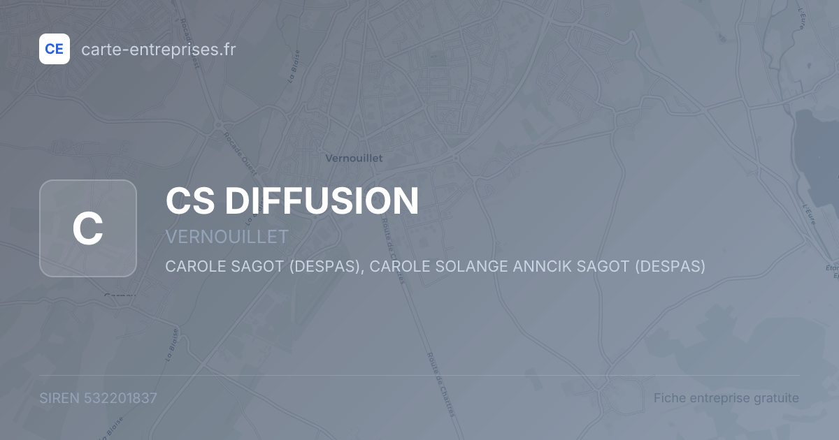 CS DIFFUSION — 532201837 — fiche entreprise