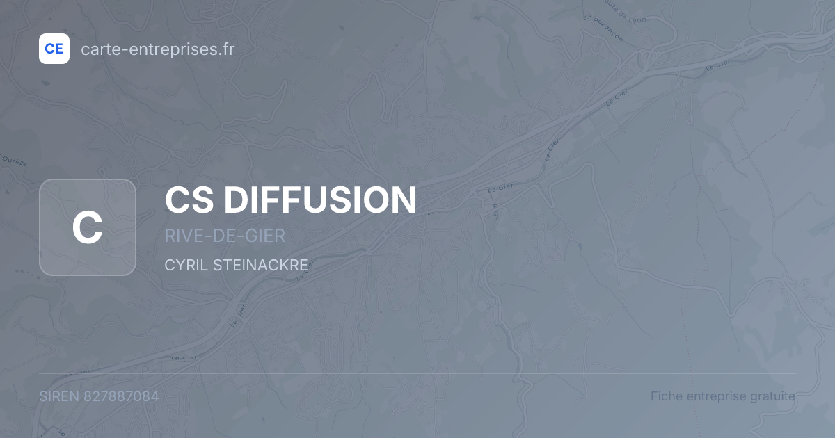 CS DIFFUSION — 827887084 — fiche entreprise