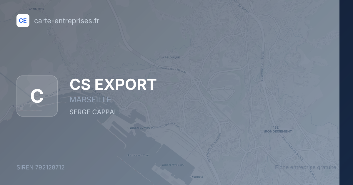 CS EXPORT — 792128712 — fiche entreprise