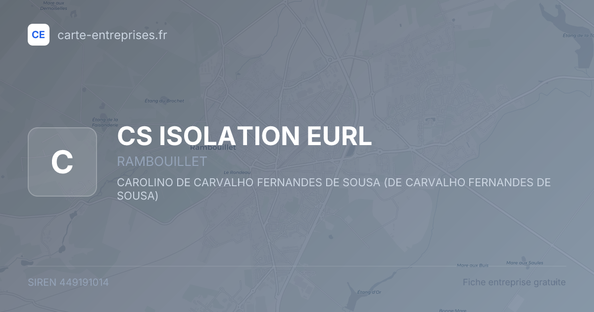 CS ISOLATION EURL — 449191014 — fiche entreprise