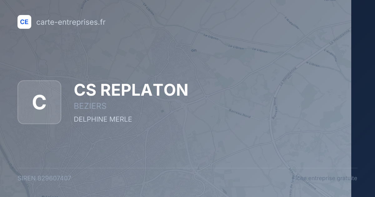 CS REPLATON — 829607407 — fiche entreprise