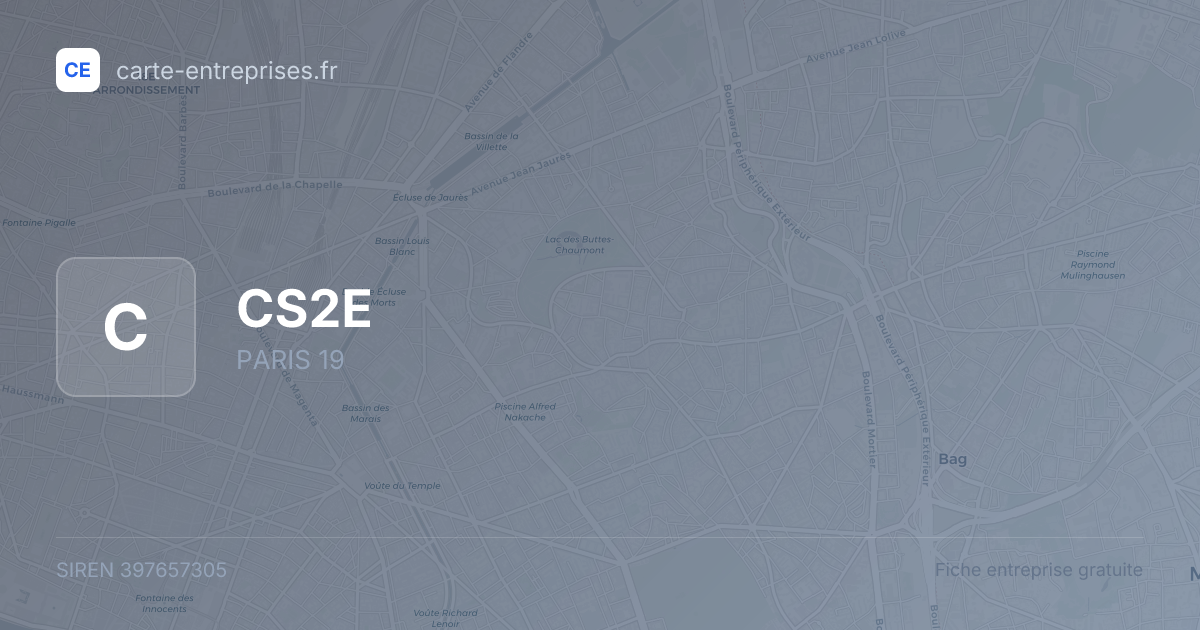 CS2E — 397657305 — fiche entreprise